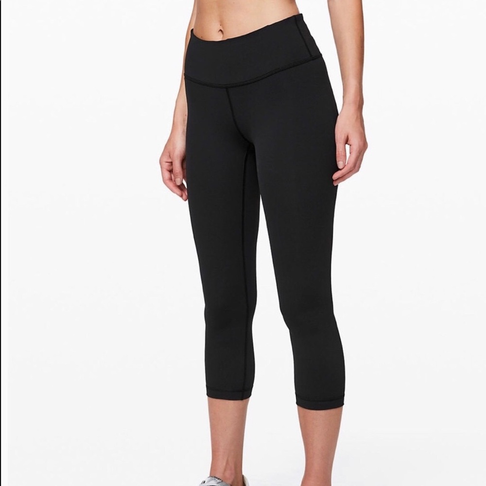 Lululemon athletica cropped black leggings